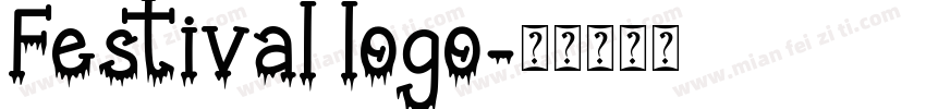 festival logo字体转换
